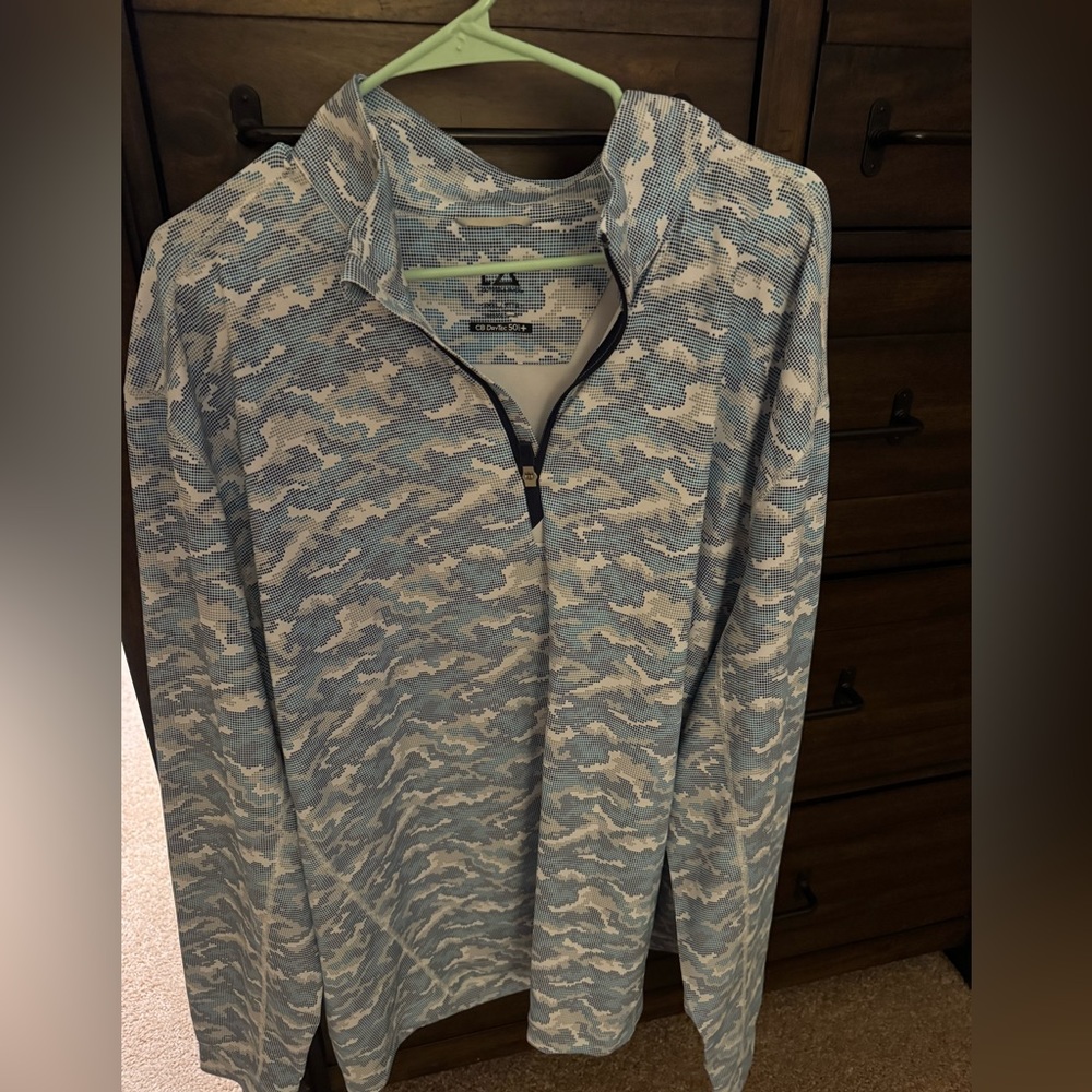 Cutter & Buck Men’s Traverse Stretch Camo Print 1/4 Zip, 3XL